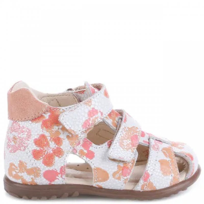 Emel Sandały kremowe w kwiaty ES 2437E-3 Emel - 1