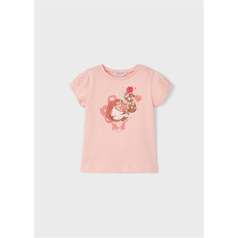 Mayoral Koszulka z dziewczynką nude 3080 col.21 Mayoral - 1