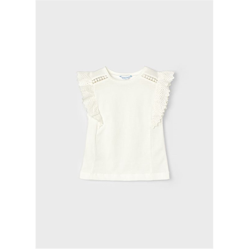 Mayoral Koszulka bez rękawów z koronką Crudo 3082 col.27