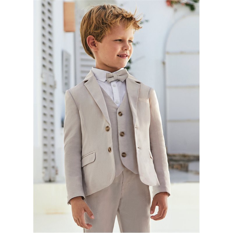 Mayoral Marynarka z lnem beżowa 3486 col.76 Mayoral - 1