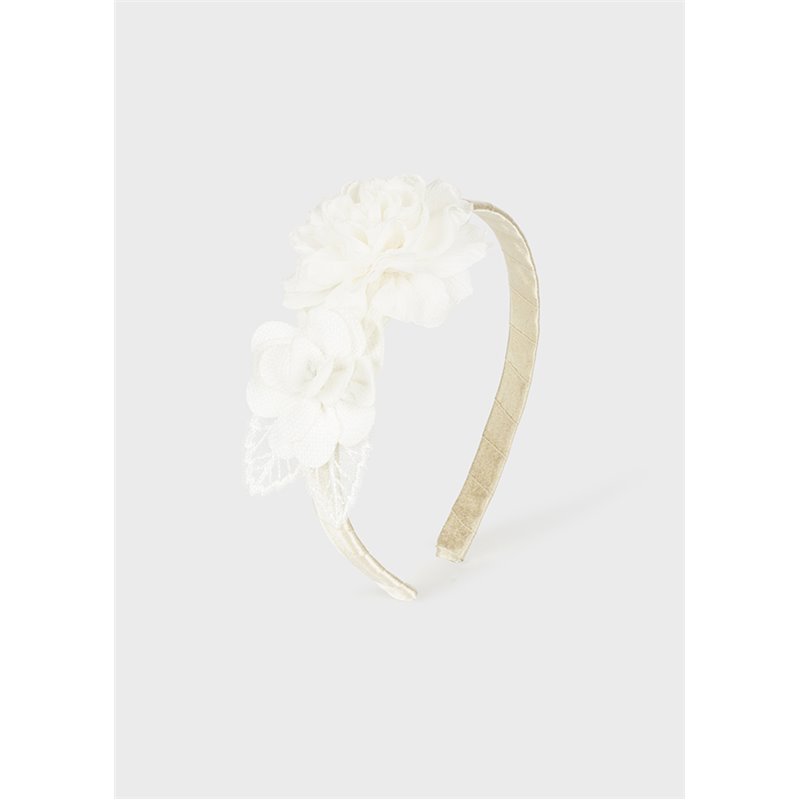 Mayoral Opaska kremowa w kwiaty 10676 col.67 Mayoral - 1