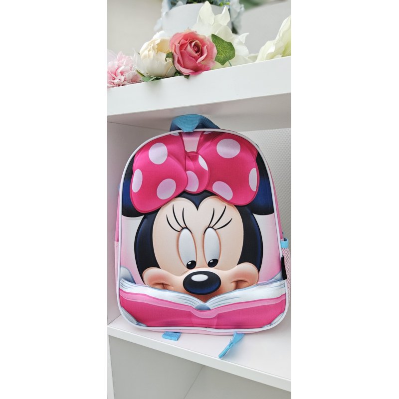 Plecak dla dziewczynki różowy w Myszkę Minnie 3D  - 2