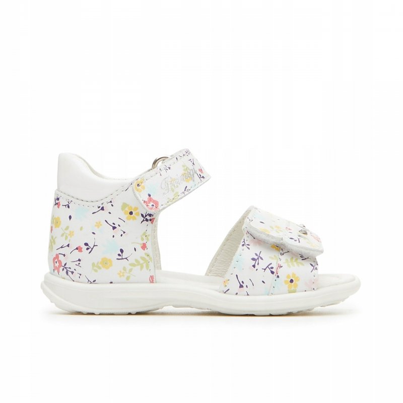 Ostatnie rozmiary.Primigi sandały białe w kwiatuszki 3407033 Primigi - 1