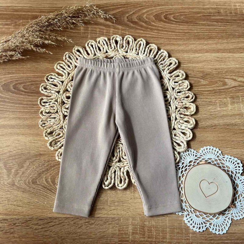 Mamatti Spodnie getry prążkowane beżowe SL13238 Mamatti - 1