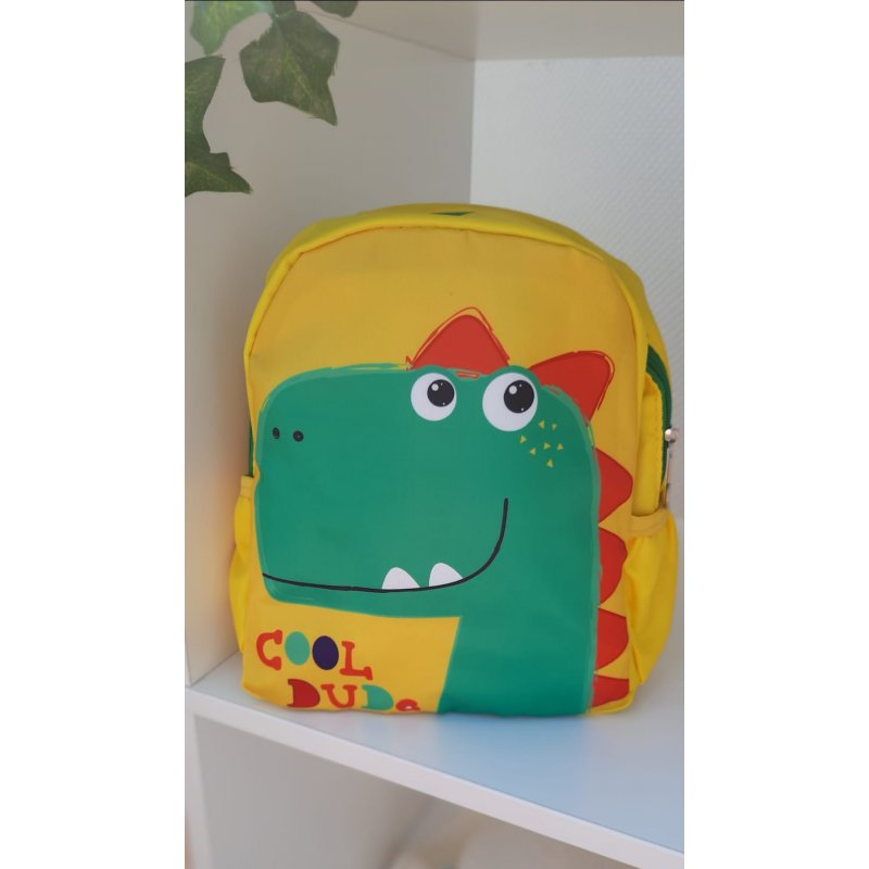 Plecak żółty z dinozaurem  - 1