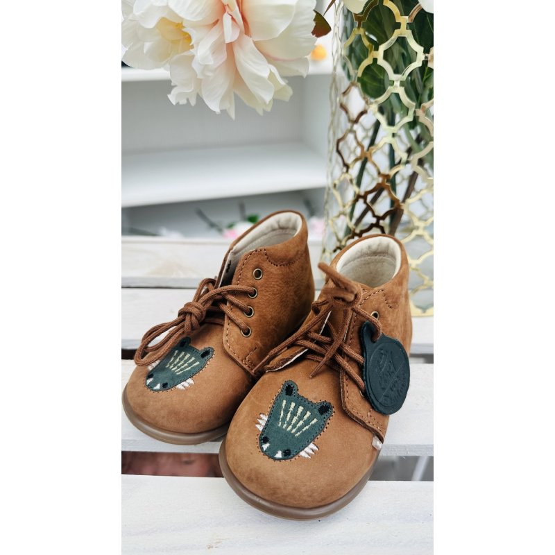 Emel Trzewiki brązowe z krokodylem ES 2343G Emel - 1