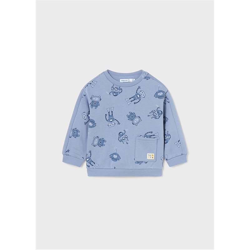 Mayoral Bluza błękitna z nadrukiem 2462 col. 88 Mayoral - 1
