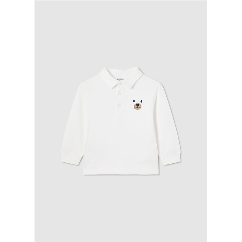 Mayoral Polo niemowlęce kremowe z misiem 2184 col.51 Mayoral - 1