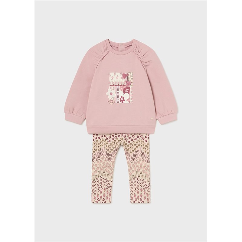 Mayoral Komplet z legginsami i bluzą różowy 2710 col.74 Mayoral - 1