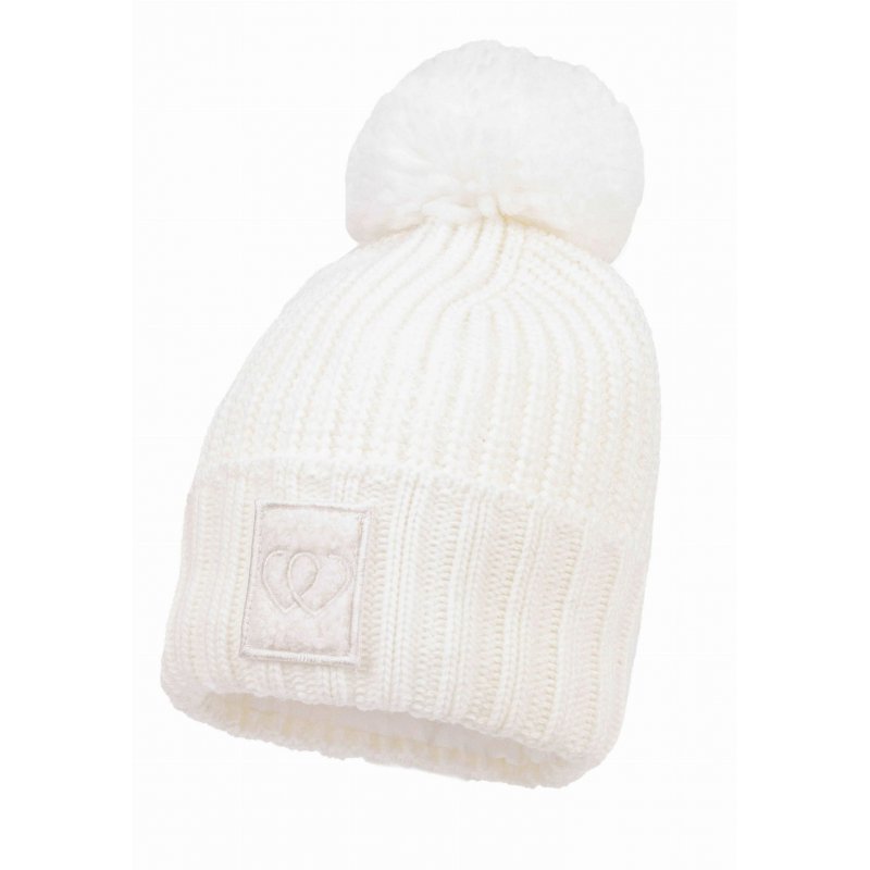 Jamiks Komplet kremowy czapka z pomponem i szalik AZURA IV Jamiks - 1
