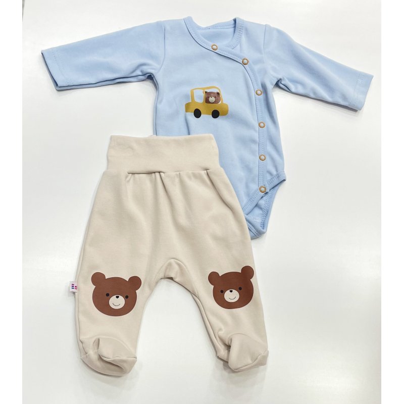 EEVI Komplet body + półśpioch krem miś 056 Eevi - 1