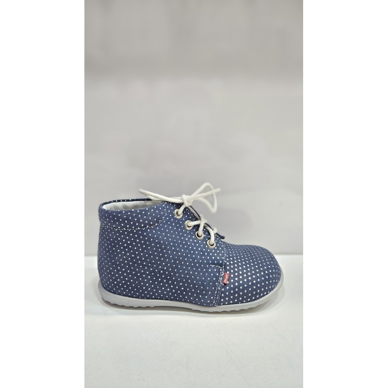 EMEL trzewiki niebieskie w białe kropki E2410-2 Emel - 1
