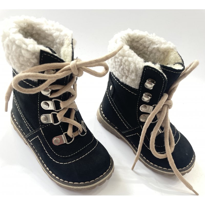 EMEL buty zimowe czarne z futerkiem Emel - 1