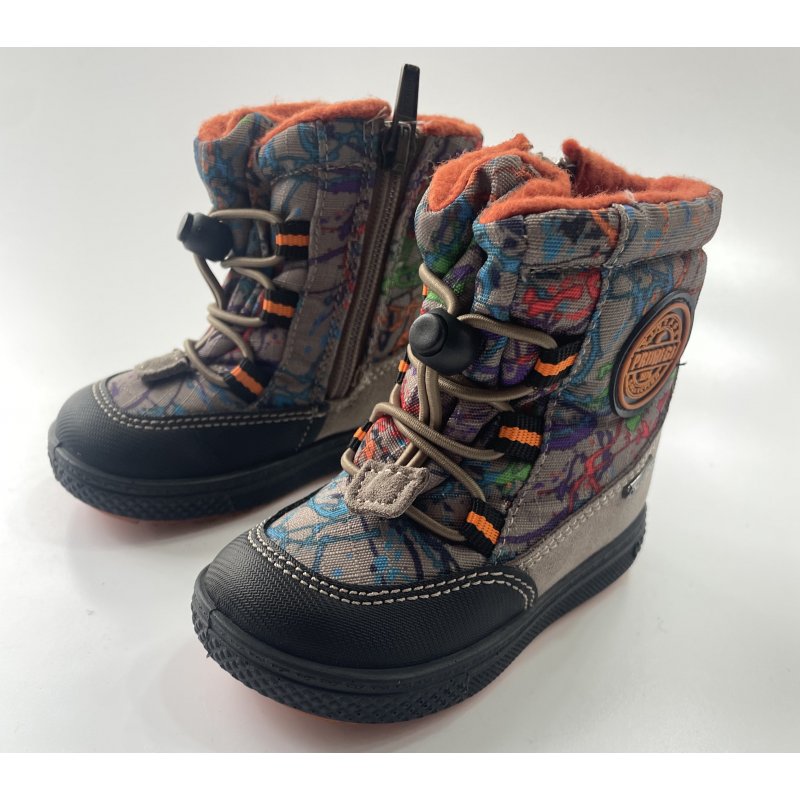 Primigi buty zimowe szare we wzory 8547077 Primigi - 1