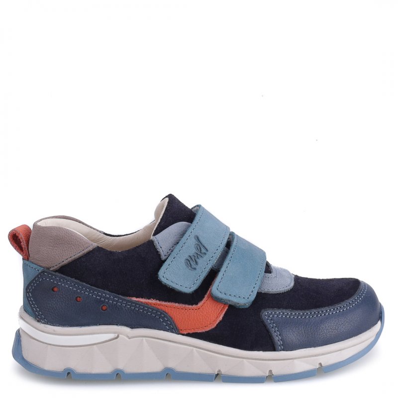 Emel Trzewiki sportowe sneakersy granatowe na rzepy Barcelona E2797A-10 Emel - 1