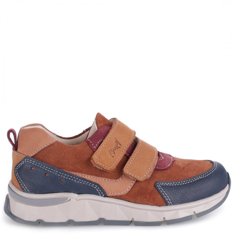 Emel Trzewiki sportowe sneakersy brązowe na rzepy Barcelona E2797A-12 Emel - 2