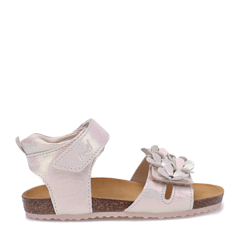 Emel Sandały błyszczące perłowe z kwiatuszkami Cannes E 2641D-14 Emel - 1