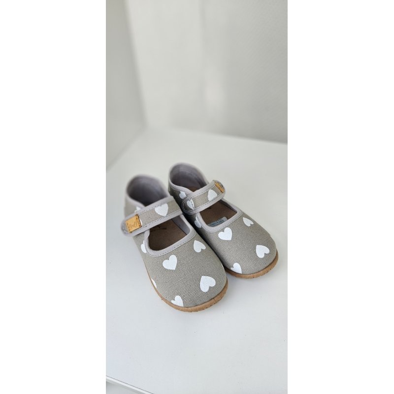 Emel obuwie tekstylne kapcie szare w serca 103 Emel - 1