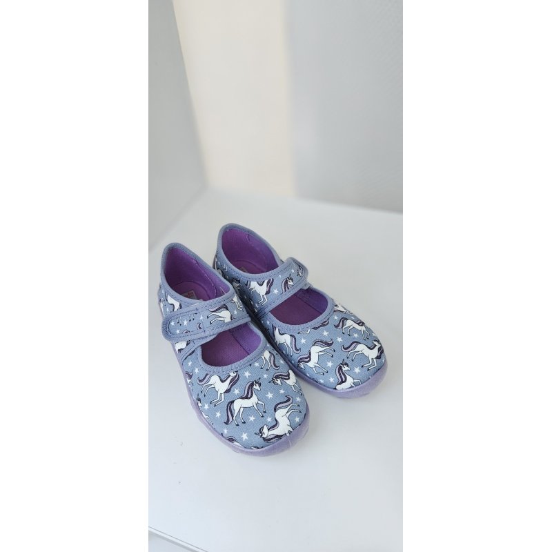 Superfit Obuwie tekstylne kapcie lila w jednorożce 283-5010 SUPERFIT - 1