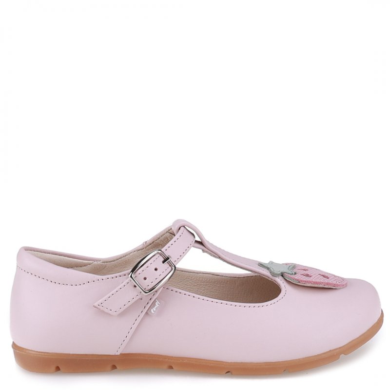 Emel Baleriny pudrowy róz z truskawką Lorena E2057B-12 Emel - 1