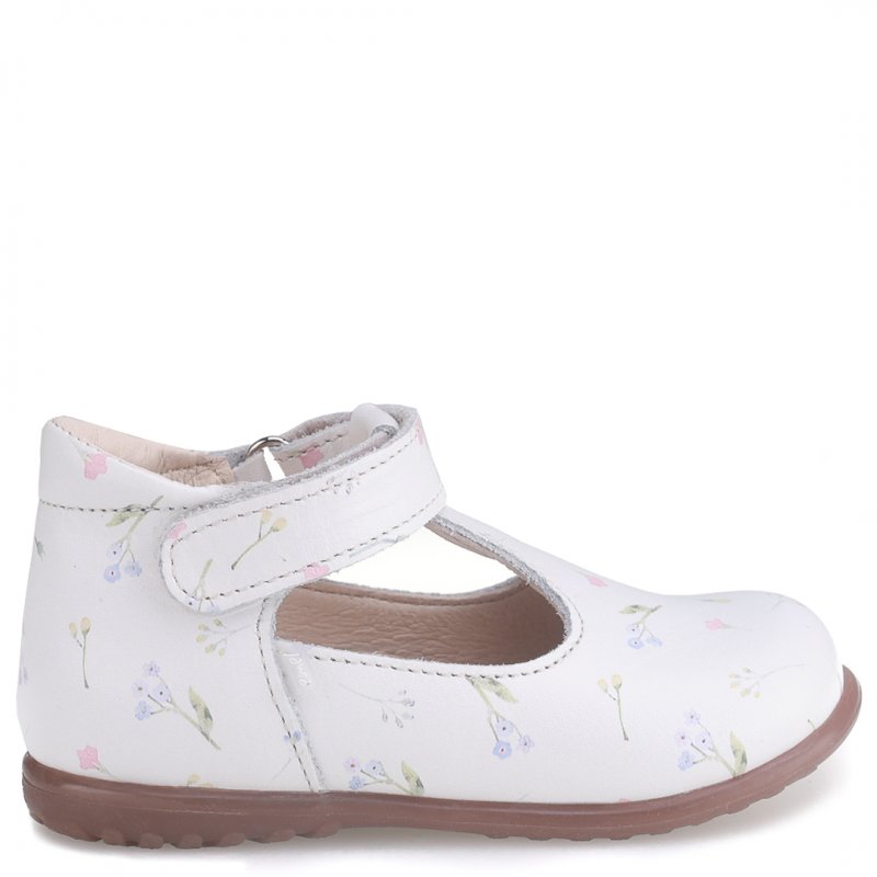 Emel Baleriny białe w kwiatuszki Portofino ES2409A-1 Emel - 1