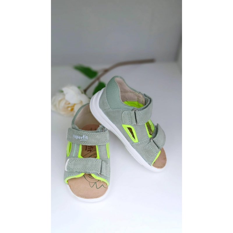 Superfit Sandały oliwkowe Nino 1061-7500 SUPERFIT - 1