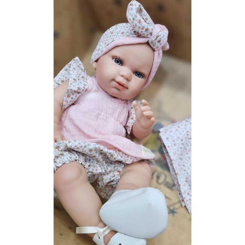 Nines d'Onil Lalka pachnąca w różowym ubranku baby Nina girl 3652 Nines D'Onil - 1