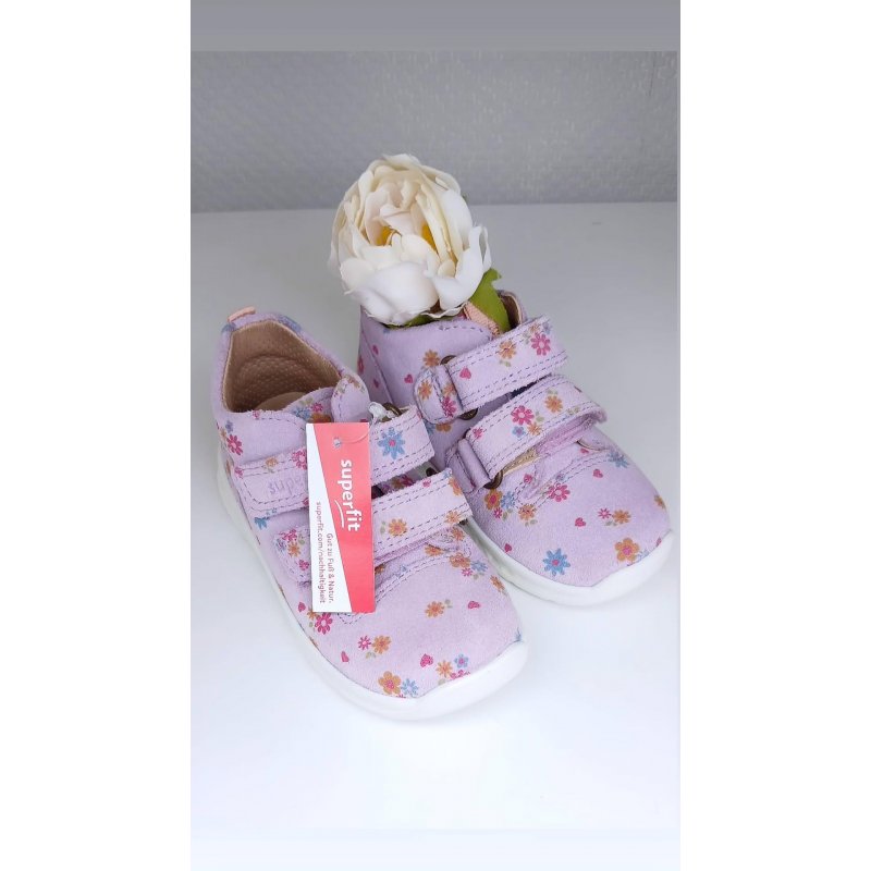 Superfit Trzewiki Liliowe w kwiatuszki 365-8520 SUPERFIT - 1