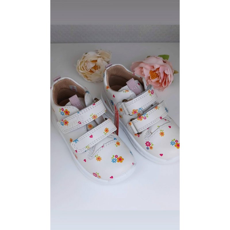 Superfit Trzewiki białe w kwiatuszki 363-1000 SUPERFIT - 1