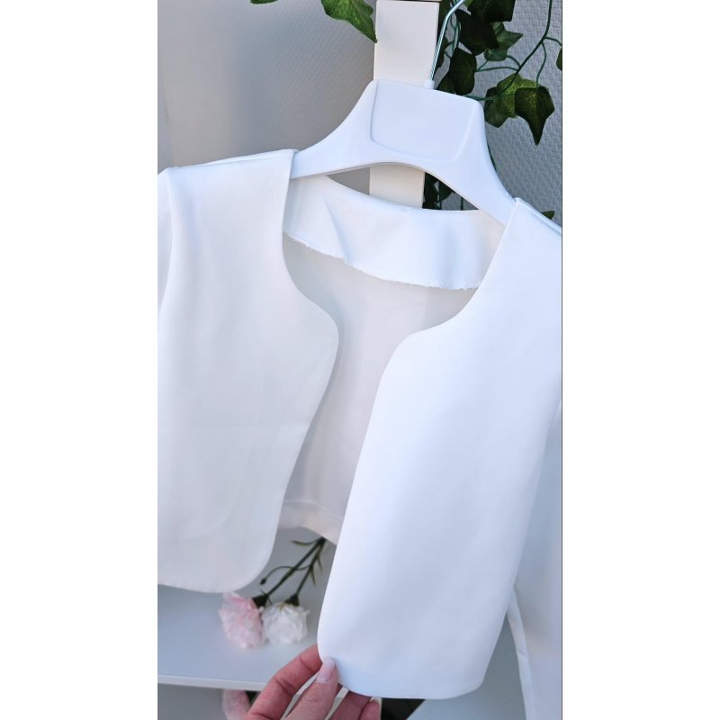 Marynarka narzutka wdzianko komunijne eleganckie  - 1