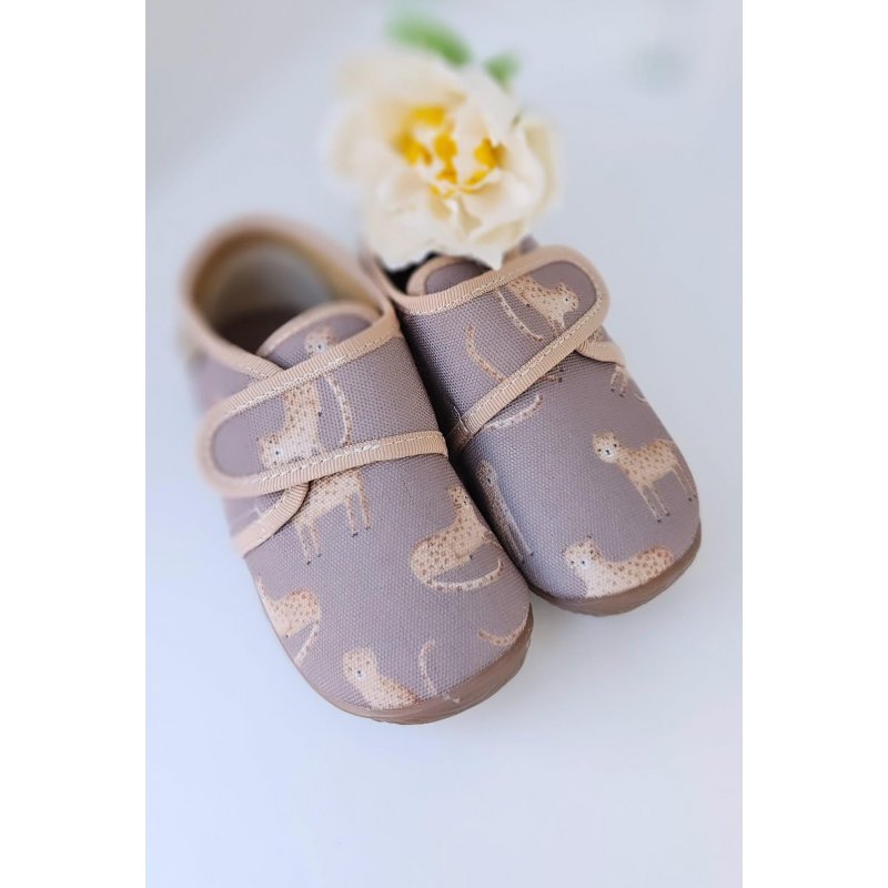 Kapcie Barefoot dla dzieci beżowe EK 5000B-16 Emel - 1