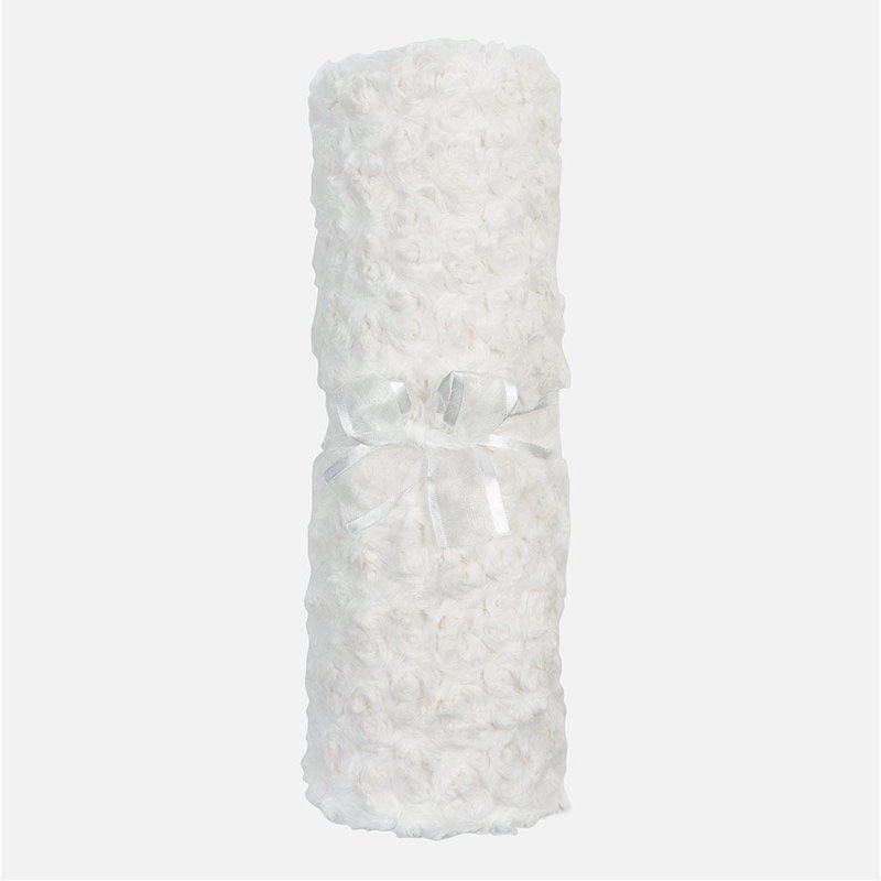 Mayoral Kocyk różyczki i futerko ecru 19033 col.79 Mayoral - 1