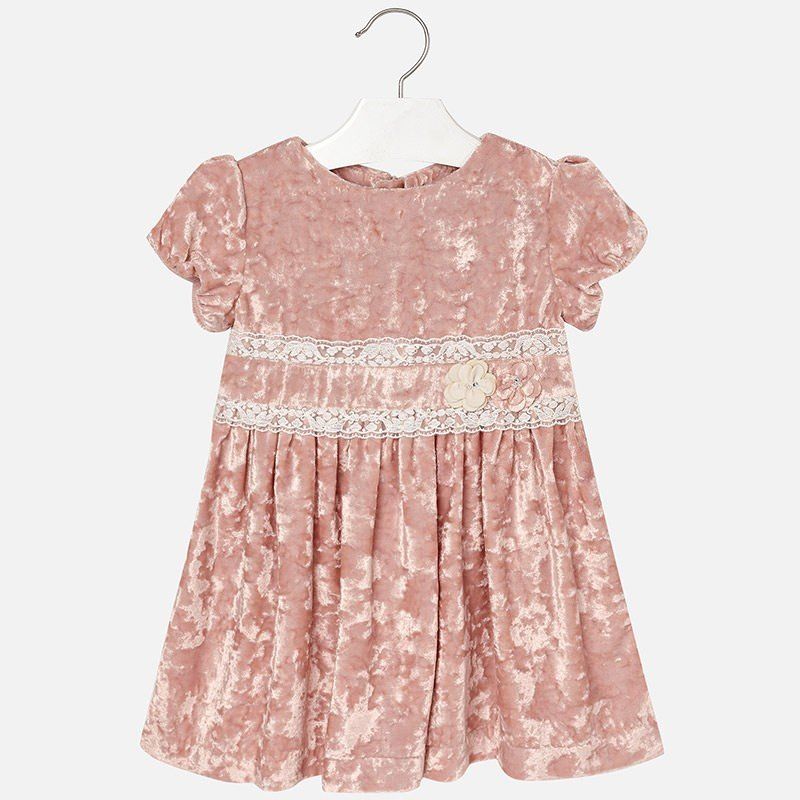 Mayoral sukienka różowa aksamitna 4938 col.23 Mayoral - 1