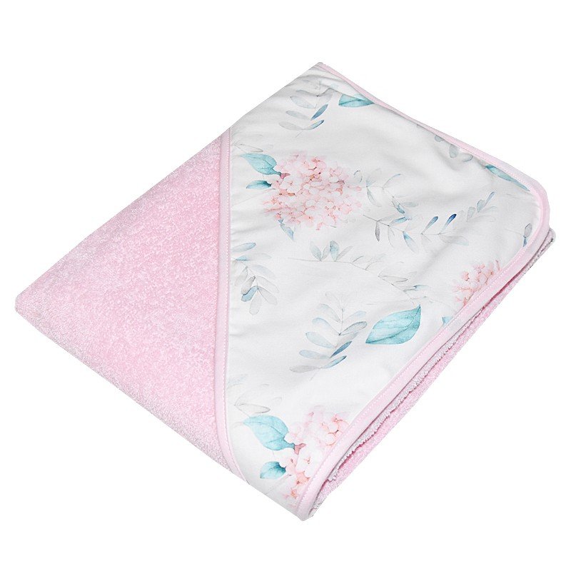 Eko Kids Okrycie kąpielowe różowe hortensja OK-09 Eko kids - 1