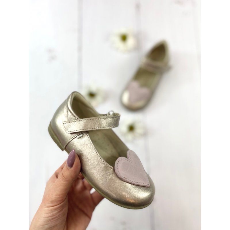Emel buty balerinki złote z serduszkiem E2670 Emel - 1