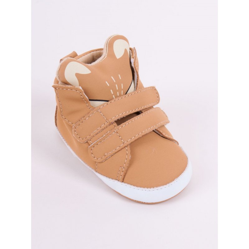 YOCLUB Buciki chłopięce zwierzak brązowe YO CLUB - 1