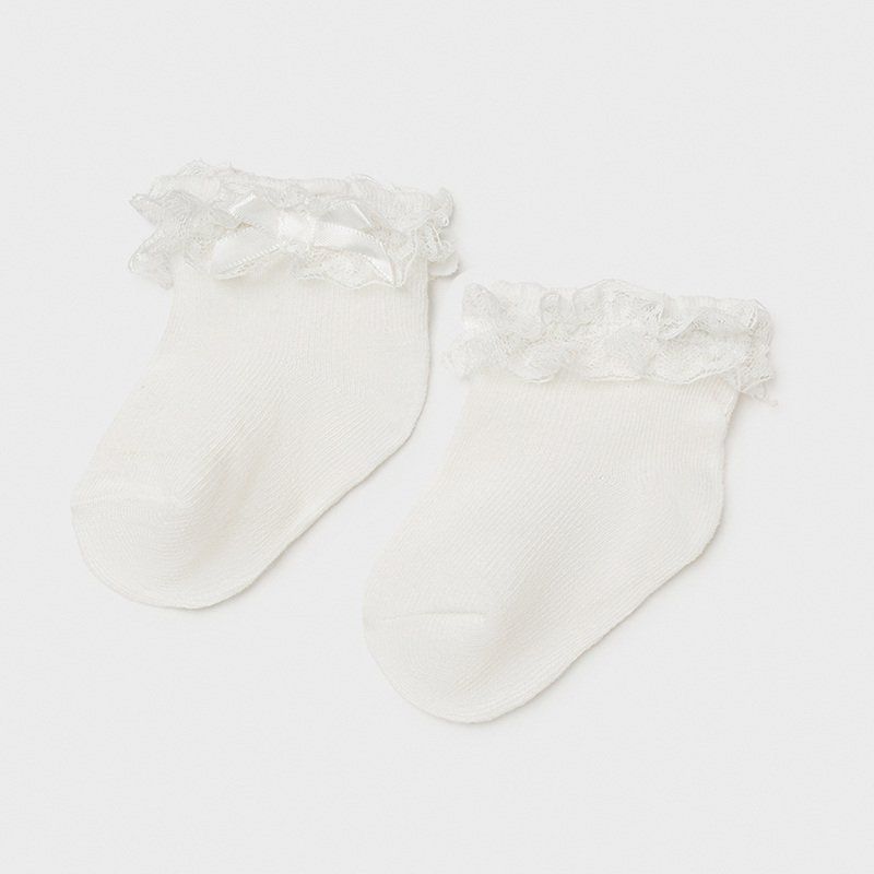 Mayoral Eleganckie skarpetki dla noworodka dziewczynki 9367 col.87 Mayoral - 1